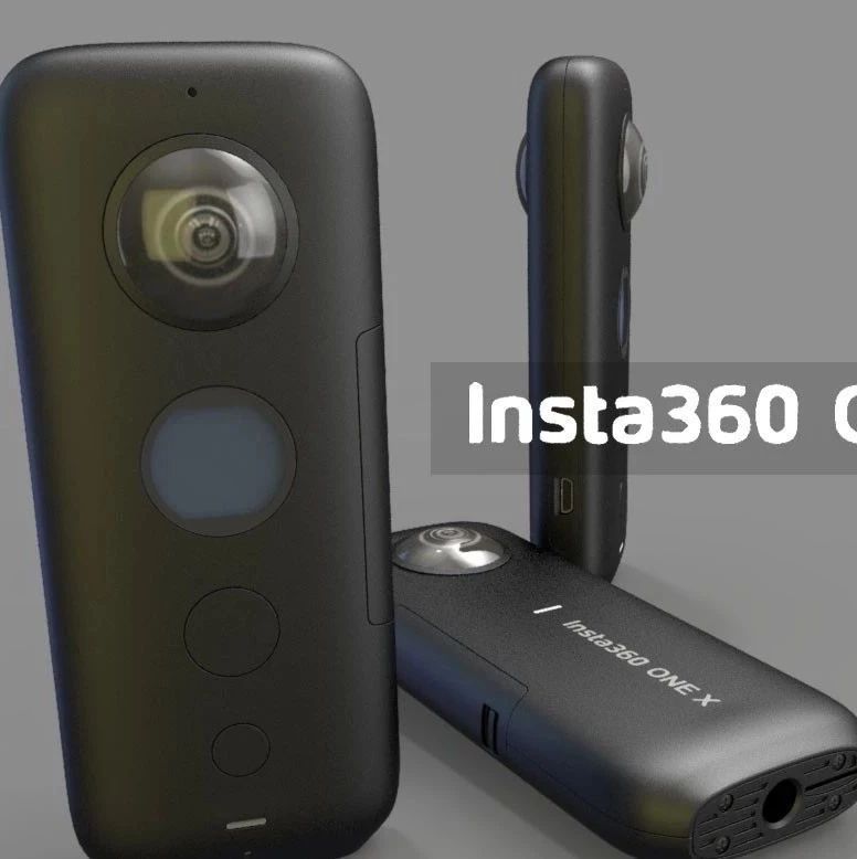 【生活艺术】insta360 one x鱼眼全景相机造型3D图纸 Solidworks设计 