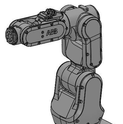 【机器人】ABB irb1100 4kg工业机器人造型3D图纸 STEP格式