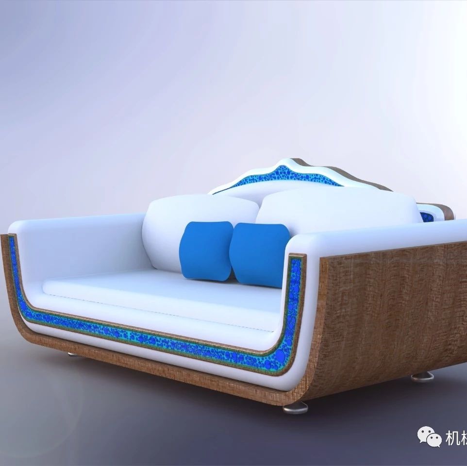 【生活艺术】epoksi扶手沙发模型3D图纸 Solidworks设计