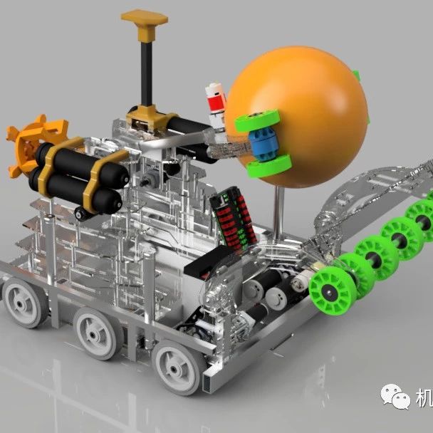 【机器人】team 6036 robot 2019夹球运球机器人车3D图纸 STP格式