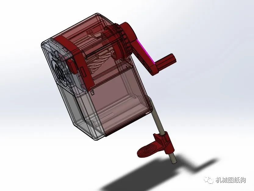 【工程机械】pencil sharpener削铅笔卷笔刀3D图纸 Solidworks设计_SolidWorks仿真秀干货文章