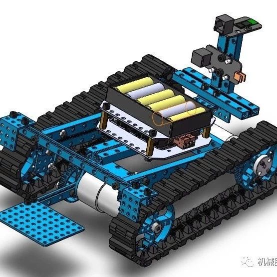 【机器人】Sumo Robot履带机器人车3D图纸 STEP格式
