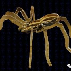【生活艺术】scrollsaw spider蜘蛛玩具拼装模型3D图纸 多种格式