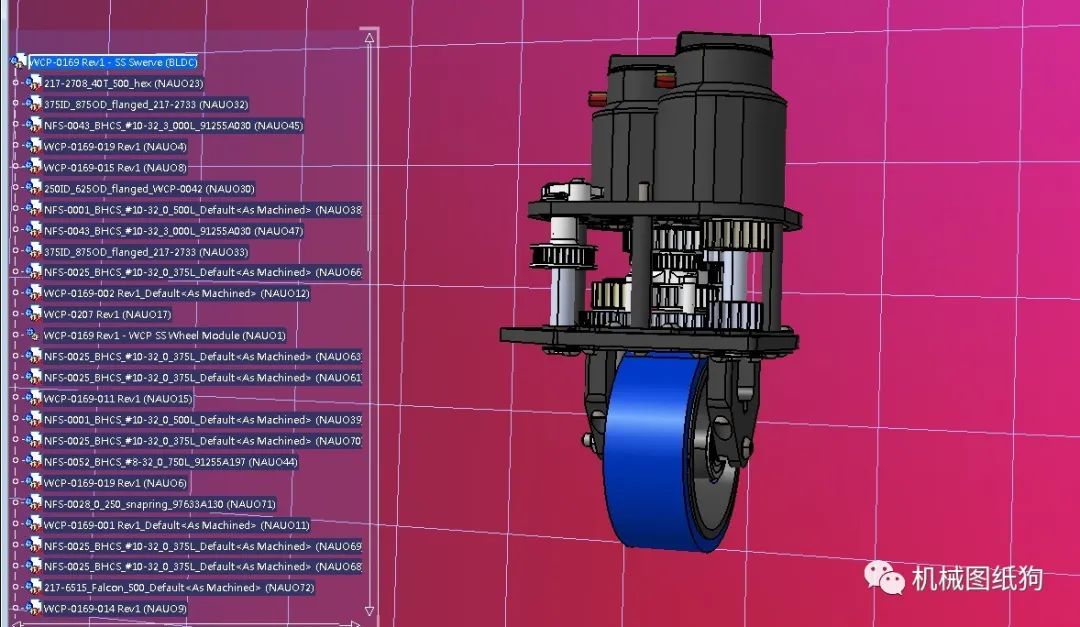 【工程机械】wcp Ss小车转弯转向机构3d图纸 Step格式 Solidworks 仿真秀干货文章