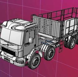 【其他车型】CAMION VOLVO卡车货车3D数模图纸 IGS格式