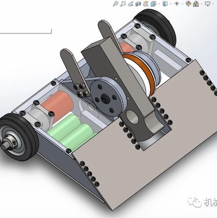 【机器人】12LB UPPERCUT武术对战机器人车3D图纸 Solidworks设计 