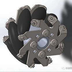 【工程机械】omni wheel麦克纳姆轮3D数模图纸 Solidworks设计