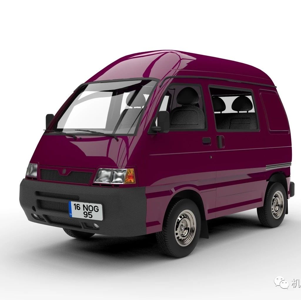 【汽车轿车】PIAGGIO PORTER面包车造型3D图纸 RHINO 3dm FXB格式