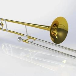 【生活艺术】trombone乐器长号模型3D图纸 Solidworks设计