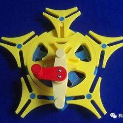 【3D打印】五角星型槽轮传动机构3D打印图纸 STL格式