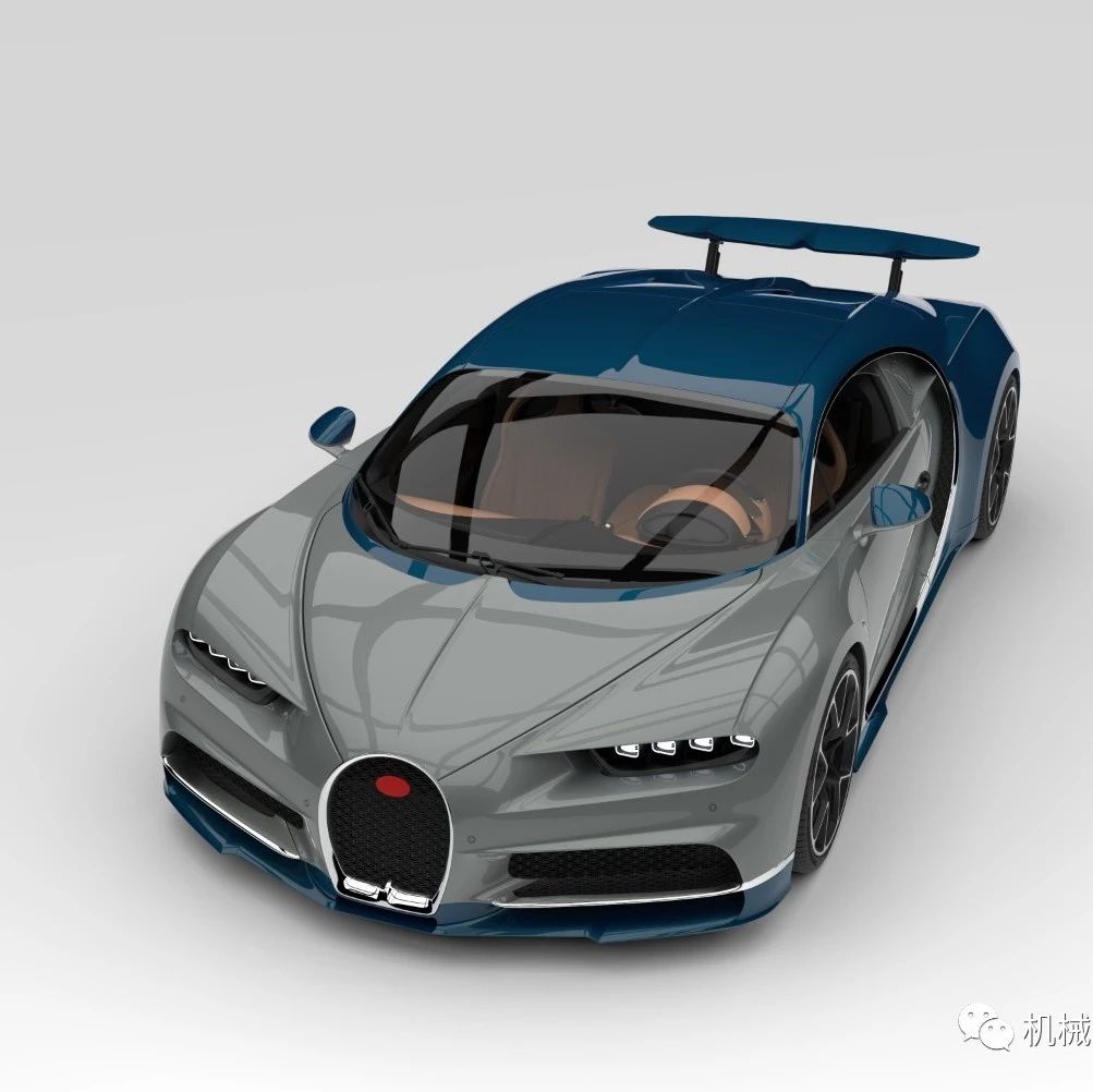 【汽车轿车】bugatti chiron 2016跑车造型3D图纸 RHINO设计
