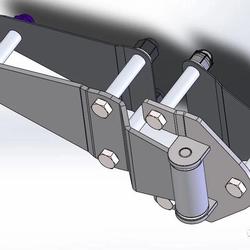 【工程机械】门铰链三维设计 solidworks格式