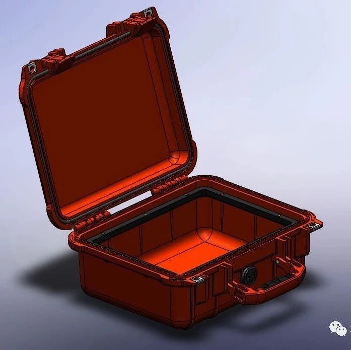 【工程机械】pelican 1400防水安全箱保险箱模型3D图纸 