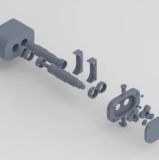 【泵缸阀杆】tri-lobe pump三叶泵模型3D图纸 CATIA设计 附STP