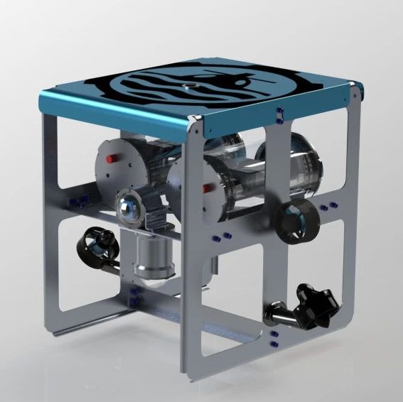 【机器人】AUV欠驱动水下航行器3D数模图纸 STEP格式