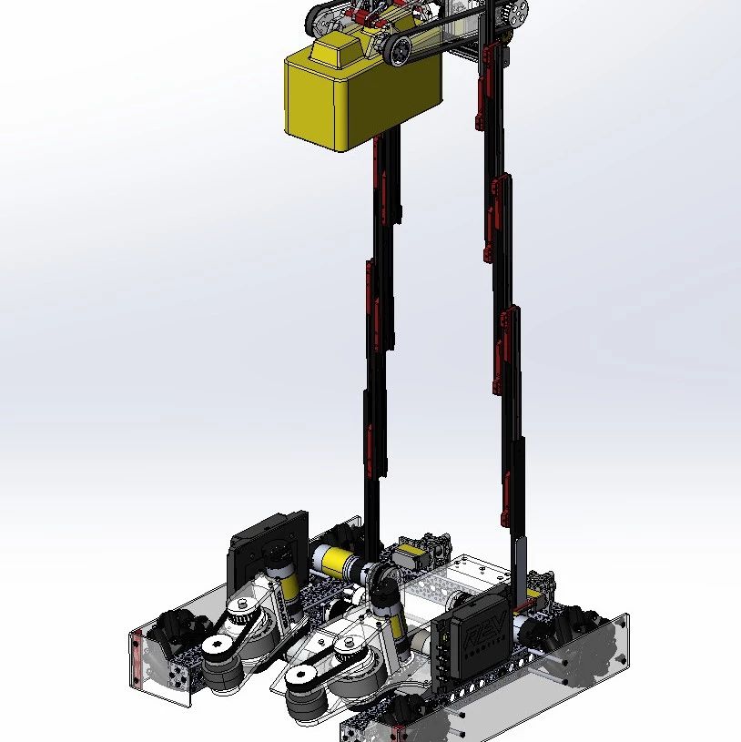 【机器人】skystone FTC 7092号麦克纳姆轮小车3D图纸 STEP格式