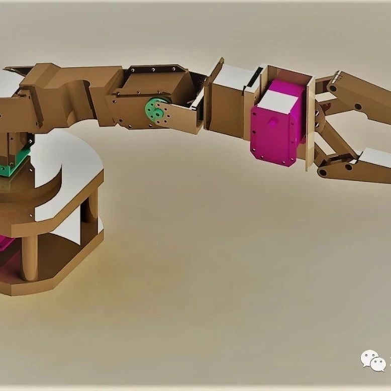 【机器人】cswp简易机械手机械臂演示结构3D图纸 Solidworks设计