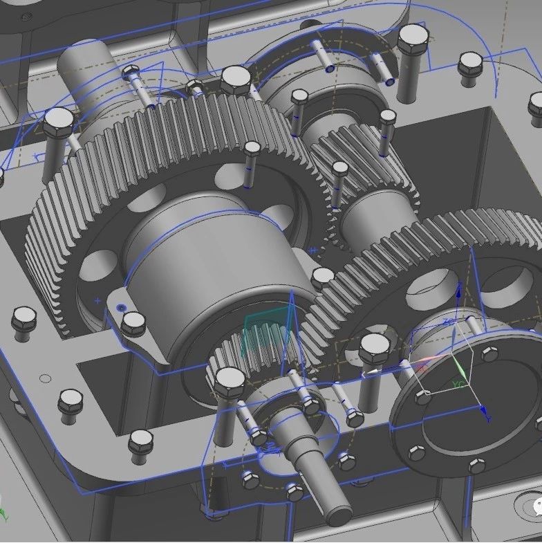 【差减变速器】Coaxial齿轮箱模型3D图纸 UG设计