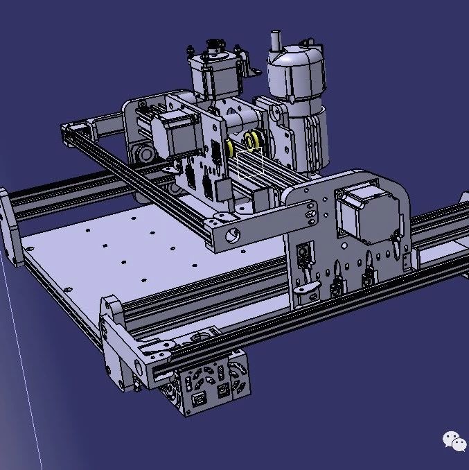 【工程机械】CNC数控打印机3D数模图纸 CATIA设计 附STP