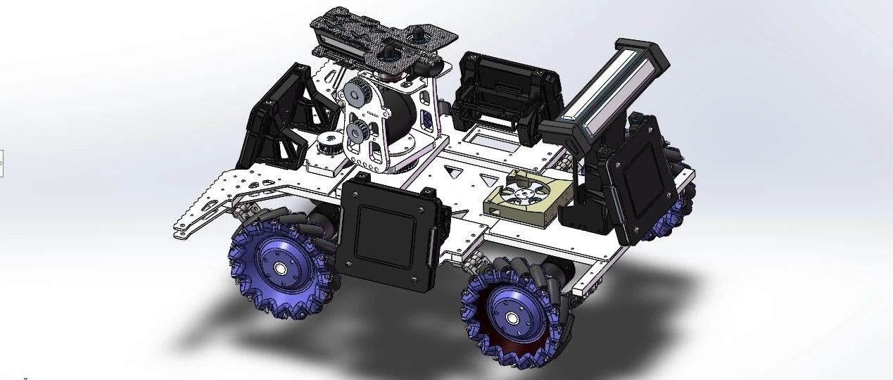 【机器人】RoboMaster麦克纳姆轮步兵战车3D图纸 Solidworks设计