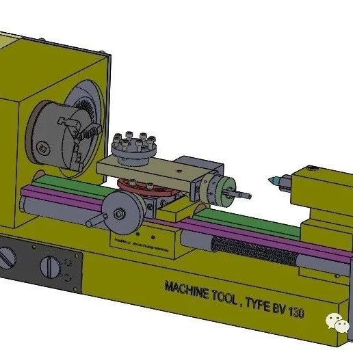 【工程机械】Type bv130机床模型3D图纸 step格式