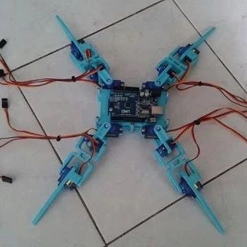【3D打印】Anoochit Arduino四足爬行机器人3D打印图纸 STL格式 附ino文件