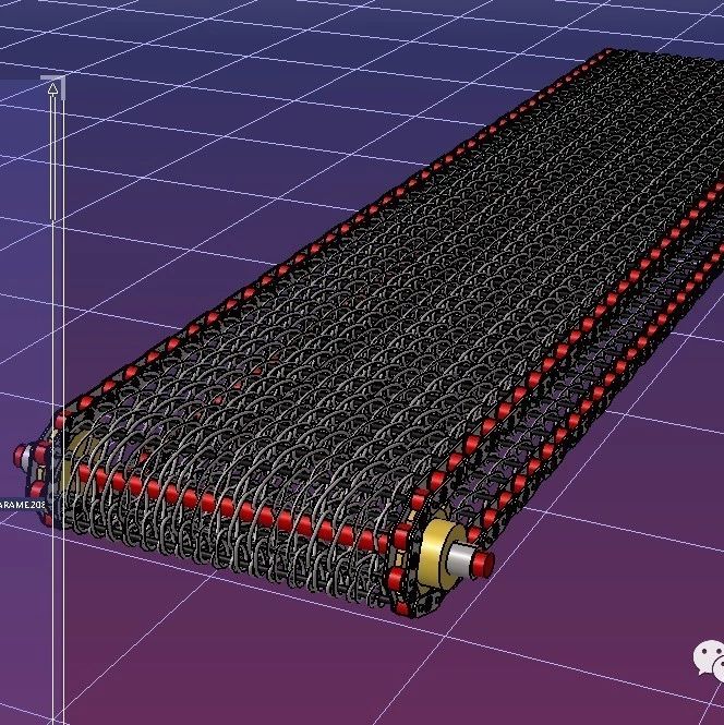 【工程机械】metallic金属输送带结构3D图纸 STP IGS格式
