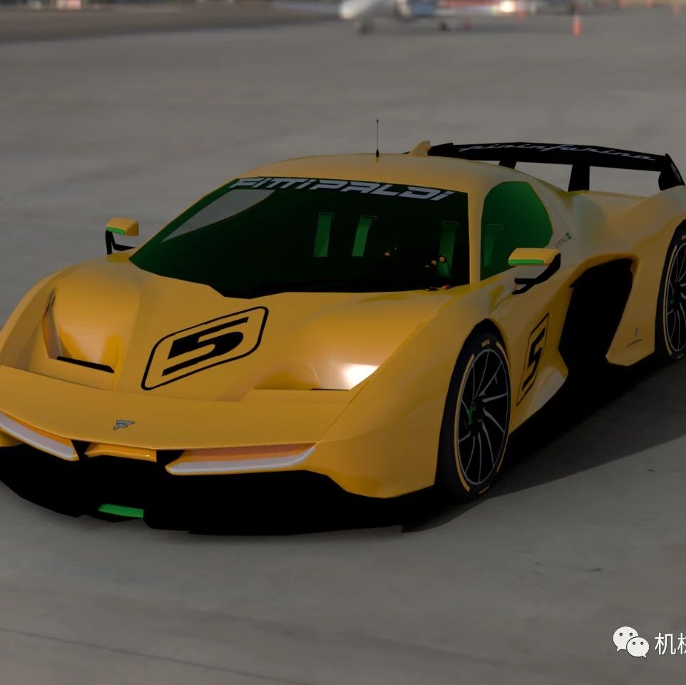 【汽车轿车】FITTIPALDI EF7 VISIONGT跑车造型3D图纸 