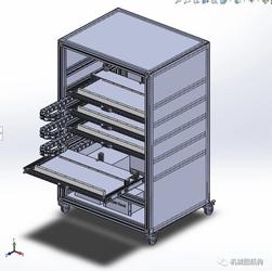 【工程机械】自动烧烤架模型3D模型图纸 Solidworks设计