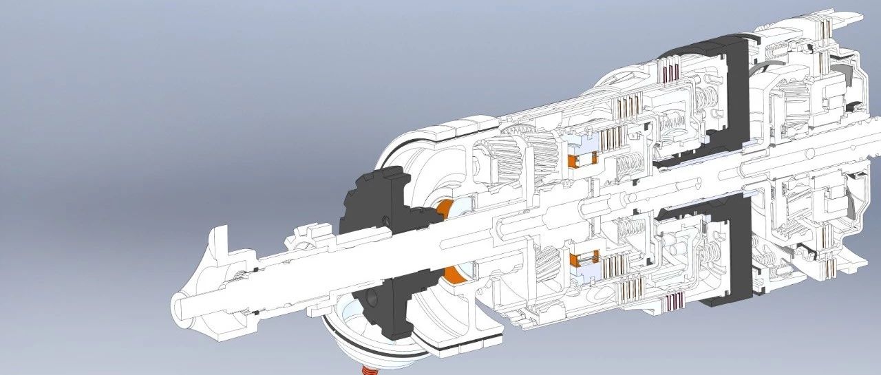 【差减变速器】GM 4L30-e Transmission变速器3D数模图纸 STEP格式