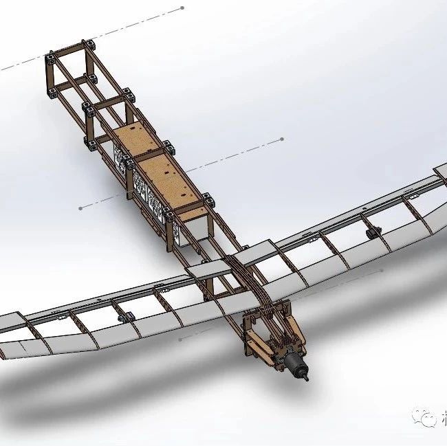 【飞行模型】Albatros-2k小型飞机航模结构3D图纸 Solidworks设计