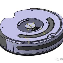 【机器人】真空吸尘器清扫机器人3D数模图纸 CATIA设计 附IGS