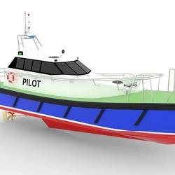【海洋船舶】pilot-60引航艇造型3D图纸 STP IGS格式
