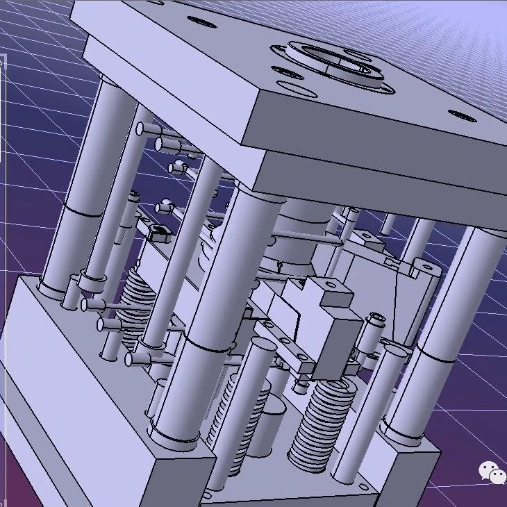 【工程机械】一套完整的塑料件模具3D图纸 STP格式