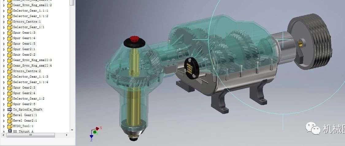 【工程机械】机床主轴3D模型图纸 INVENTOR设计