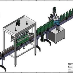 【非标数模】Filling and Capping Machine灌装机3D数模图纸 STP格式