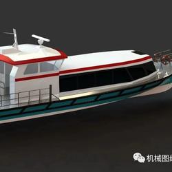 【海洋船舶】Veetaxi gorinchem船舶模型3D图纸 STEP格式