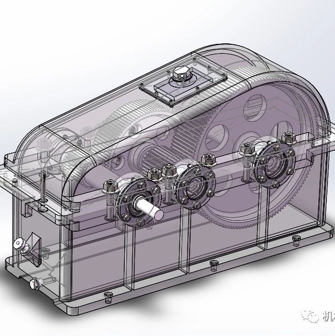 【差减变速器】直齿齿轮减速器3D图纸 Solidworks设计