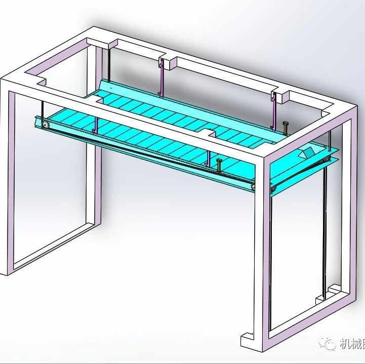 【工程机械】举升吊架式停车位模型3D图纸 Solidworks设计