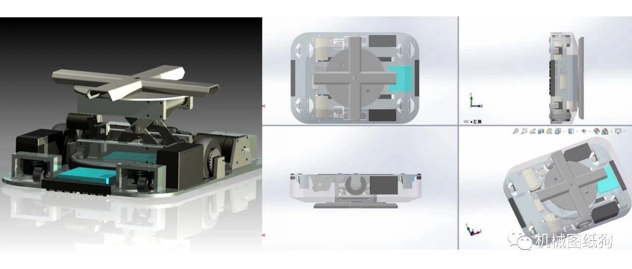 【工程机械】仓库托盘运输小车3D图纸 Solidworks设计 附STEP