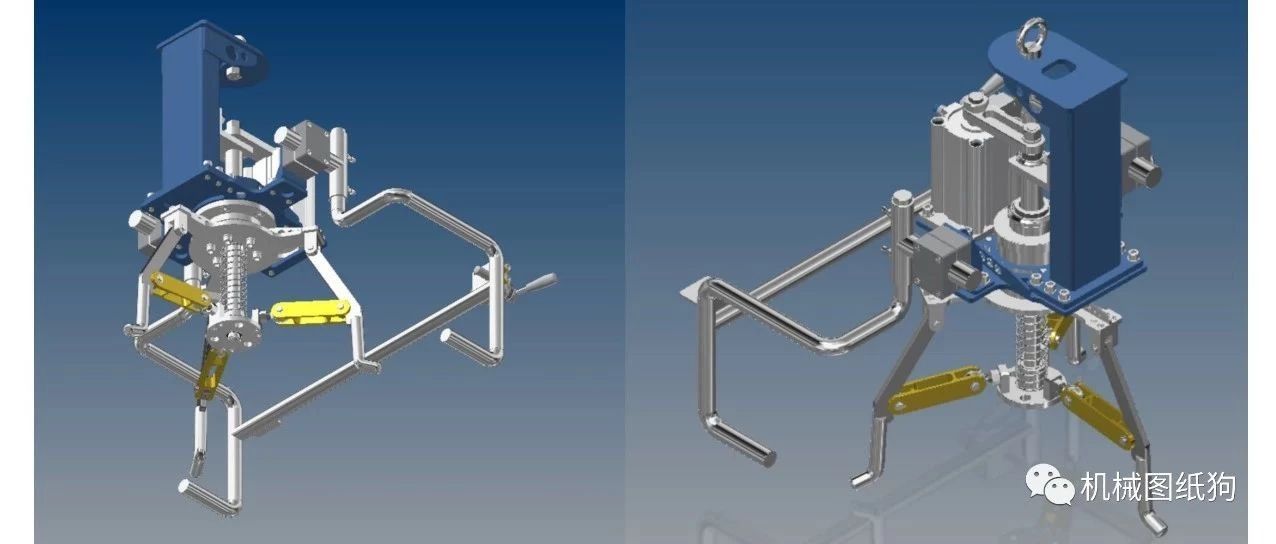 【工程机械】YKT Gripper夹持器3D数模图纸 INVENTOR设计 附STP IGS