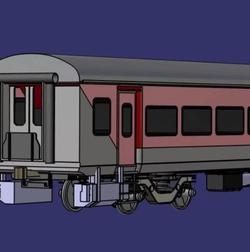 【其他车型】lhb coach火车机车模型3D图纸 STP格式