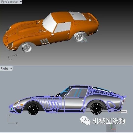 【汽车轿车】法拉利 Ferrari 250 gto 跑车3D图纸（Rhino犀牛版） 3dm格式