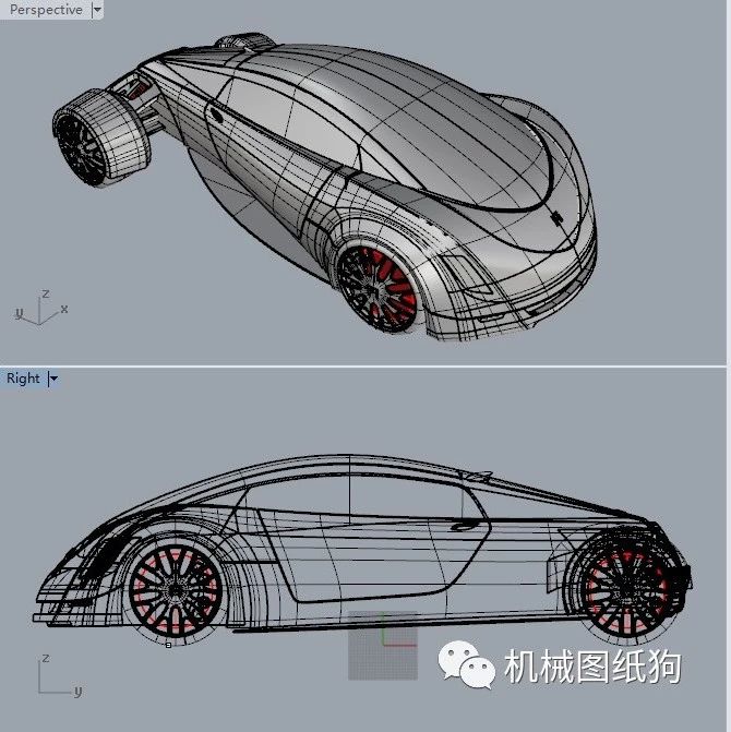 【汽车轿车】Fi-UAQ 未来概念车3D图纸 Rhino设计 3dm格式