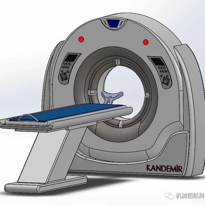 【工程机械】简易医学CT机模型3D图纸 Solidworks设计