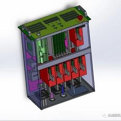 【工程机械】机器人电控箱3D数模图纸 Solidworks设计