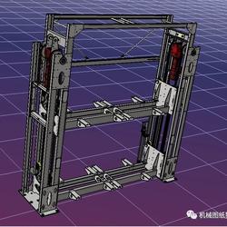 【非标数模】4吨负荷双层托盘升降机3D数模图纸 STP格式