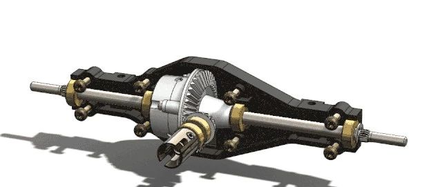 【RC遥控车】田宫国王电动模型卡车后差动齿轮3D数模图纸 Solidworks 附STEP