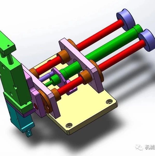 【非标数模】气缸夹取机械手3D数模图纸 Solidworks设计 附STEP