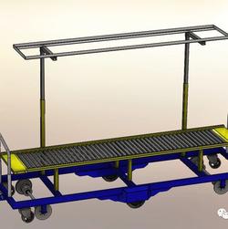【工程机械】Trolley移动式输送线3D图纸 STEP格式